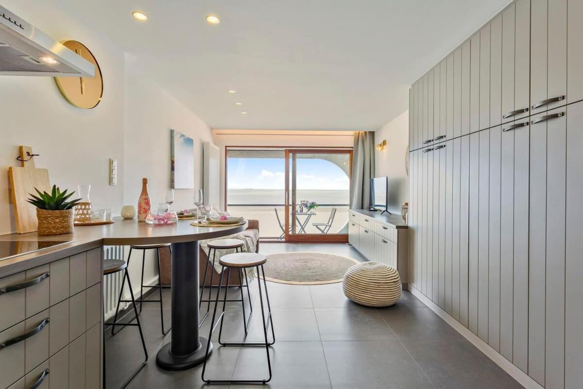 Huswell - Studio With Great Sea View On Terrace 크노케-하이스트 외부 사진